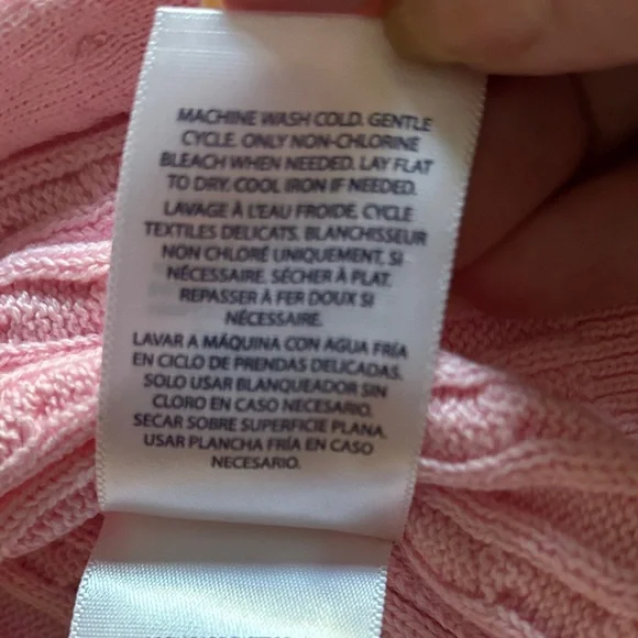 Ralph Lauren Light Pink Cable Knit Sweater Sz5 cotton - Picture 14 of 17